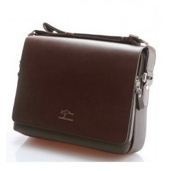 Vintage shoulder / crossbody leather bag - wide - 34 * 24 * 8cmBags