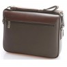 Vintage shoulder / crossbody leather bag - wide - 34 * 24 * 8cmBags