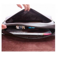 Vintage shoulder / crossbody leather bag - wide - 34 * 24 * 8cmBags