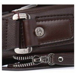 Vintage shoulder / crossbody leather bag - wide - 34 * 24 * 8cmBags