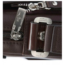 Vintage shoulder / crossbody leather bag - wide - 34 * 24 * 8cmBags