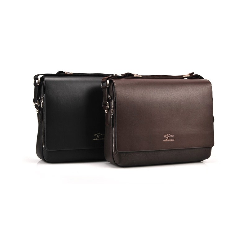Vintage shoulder / crossbody leather bag - wide - 34 * 24 * 8cmBags