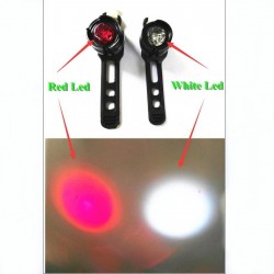Lâmpada de bicicleta LED - luz de aviso de segurança - à prova d'água