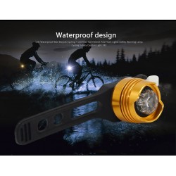 Lâmpada de bicicleta LED - luz de aviso de segurança - à prova d'água
