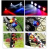 Lâmpada de bicicleta LED - luz de aviso de segurança - à prova d'água