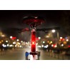 Lâmpada de bicicleta LED - luz de aviso de segurança - à prova d'água