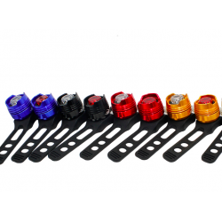 Lâmpada de bicicleta LED - luz de aviso de segurança - à prova d'água