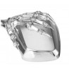 Motorcycle mirrors with skeleton hand - chrome - silverMirrors