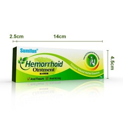 Creme de menta à base de plantas - pomada para hemorroidas - alívio da dor - uso externo