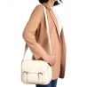 Bolsa de ombro elegante - couro genuíno