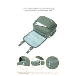 Bolsa de ombro elegante - couro genuíno