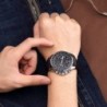 Relógio masculino da moda - Quartzo - impermeável - pulseira de couro