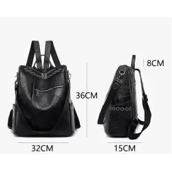 Multifunction vintage shoulder bag - leather backpack - waterproofBackpacks