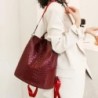 Mochila vintage na moda - bolsa de couro de ombro multifuncional - padrão de pele de cobra