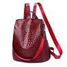 Mochila vintage na moda - bolsa de couro de ombro multifuncional - padrão de pele de cobra