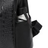 Mochila vintage na moda - bolsa de couro de ombro multifuncional - padrão de pele de cobra