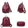 Multifunctional backpack - fashionable shoulder leather bagBackpacks