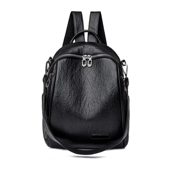 Mochila multifuncional - bolsa de couro de ombro elegante