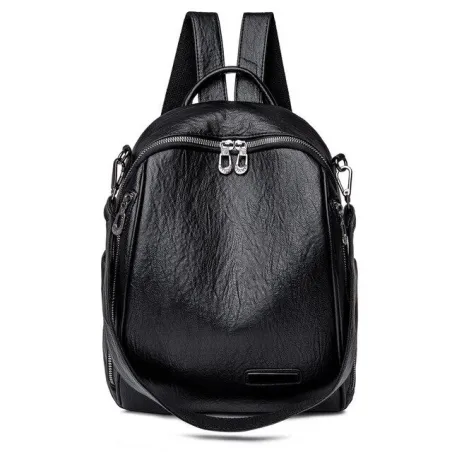 Mochila multifuncional - bolsa de couro de ombro elegante