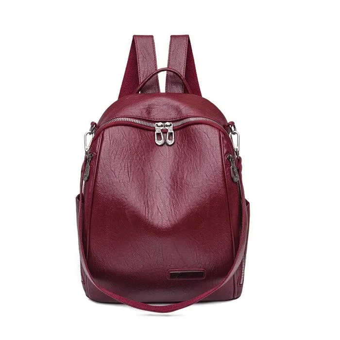 Multifunctional backpack - fashionable shoulder leather bagBackpacks