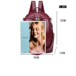Mochila multifuncional - bolsa de couro de ombro elegante