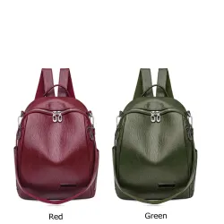 Multifunctional backpack - fashionable shoulder leather bagBackpacks