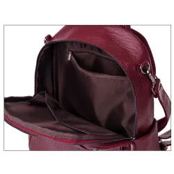 Mochila multifuncional - bolsa de couro de ombro elegante