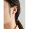 Brincos de argola pequenos elegantes - com zircônias cúbicas - prata de lei 925