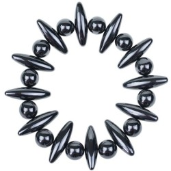 Terapia magnética - ímãs ovais / em forma de bolas - ferrite verde-oliva - 24 peças