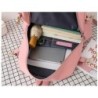 Mochila - estojo - bolsa de ombro - bolsa - com chaveiro com pingente de animal - conjunto de 4 peças