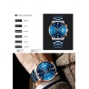 CRRJU - relógio azul luxuoso - Quartzo - aço inoxidável - à prova d'água