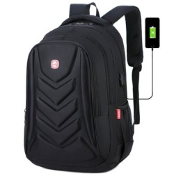 Mochila elegante - bolsa para laptop de 15,6 polegadas - porta de carregamento USB