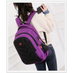 Mochila elegante - bolsa para laptop de 15,6 polegadas - porta de carregamento USB