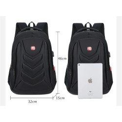 Mochila elegante - bolsa para laptop de 15,6 polegadas - porta de carregamento USB