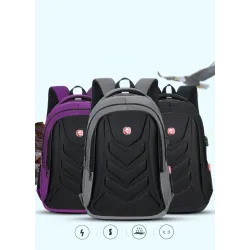 Fashionable backpack - 15.6 inch laptop bag - USB charging portBackpacks