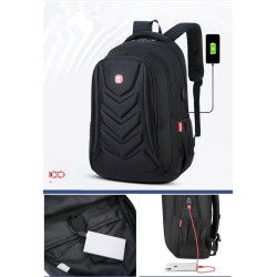 Mochila elegante - bolsa para laptop de 15,6 polegadas - porta de carregamento USB
