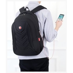 Mochila elegante - bolsa para laptop de 15,6 polegadas - porta de carregamento USB