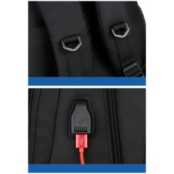 Mochila elegante - bolsa para laptop de 15,6 polegadas - porta de carregamento USB