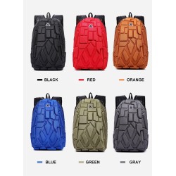 Mochila da moda - bolsa para laptop - à prova d'água - porta de carregamento USB - design de escultura