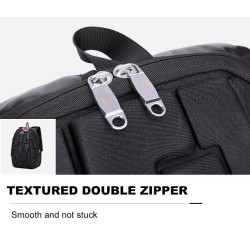 Mochila da moda - bolsa para laptop - à prova d'água - porta de carregamento USB - design de escultura