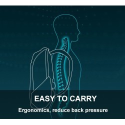 Mochila da moda - bolsa para laptop - à prova d'água - porta de carregamento USB - design de escultura