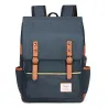 Mochila vintage - bolsa para laptop de 15,6" - porta de carregamento USB