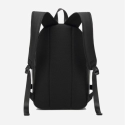 Mochila de couro na moda - bolsa para laptop de 15,6 polegadas - orifício para fone de ouvido - à prova d'água