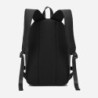 Mochila de couro na moda - bolsa para laptop de 15,6 polegadas - orifício para fone de ouvido - à prova d'água