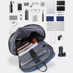 Mochila elegante - bolsa para laptop de 15,6 polegadas - porta de carregamento USB - à prova d'água