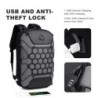 Mochila elegante - bolsa para laptop de 15,6 polegadas - trava antifurto - porta de carregamento USB - à prova d'água