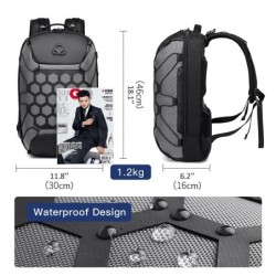 Mochila elegante - bolsa para laptop de 15,6 polegadas - trava antifurto - porta de carregamento USB - à prova d'água