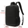 Mochila multifuncional - bolsa para laptop de 15,6 polegadas - antifurto - porta de carregamento USB - à prova d'água