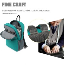 Mochila multifuncional - bolsa para laptop de 15,6 polegadas - antifurto - porta de carregamento USB - à prova d'água