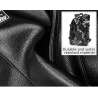 Mochila de couro na moda - bolsa para laptop de 15,6 polegadas - orifício para fone de ouvido - à prova d'água